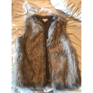 Merona Faux Fur Vest
